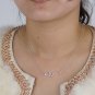 925 Sterling Silver SNAKE Paved CZ Pendant Necklace