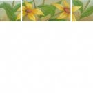 Flowers triptych