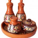 Inca Ceramic Condiment Set #1