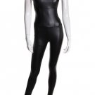 Vegan Leather Jumpsuit M