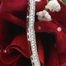 2.00 ct Diamond Bracelet, 10K gold B-F-C 1 row