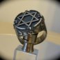 King Solomon Signet Ring Mystic Masonic, Secret Seal, Kabbalah Sterling Silver .925 Mens 5