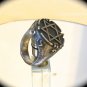 King Solomon Signet Ring Mystic Masonic, Secret Seal, Kabbalah Sterling Silver .925 Mens 5