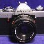 Vtg Minolta XG-1 35mm SLR Film Camera w/MD Rokkor-X 45mm 1:2 Lens plus extra's!