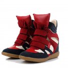 High Top Elevator Block Colour Velcro Trainer