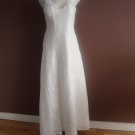 V Neck Slim Waist Wedding Dress White Size 10