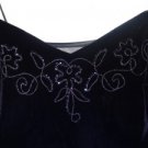 Dave & Johnny Homecoming Velvet sheer back spaghetti Embroidered Evening Gown 4