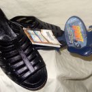 Okabashi Classics Black Wedge Sandals Slip On