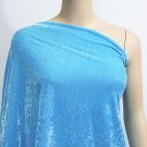 Sky Blue 4Way Stretch Velvet Curtain Clothing Fabric by the yards #smr12