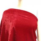 Bright Red 4Way Stretch Velvet Curtain Clothing Fabric by the yards #smr14
