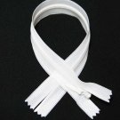 Bleach White 16" / 41cm. Closed End Coil Invisible Zippers by 10 pcs #YinSin-White-16inX10