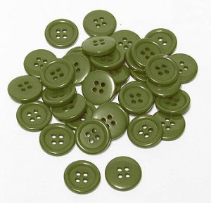 # 563 Willow Green 7/8" 23mm sz36 Plastic Coat Shirt Button per 10 buttons #ct-btn-sz36-X10