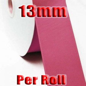 Virtual Pink  Color #176Grosgrain Ribbon Wholesale 13mm 100 Yards per Roll #6600XR