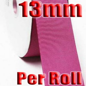 Raspberry Rose Color #185 Grosgrain Ribbon Wholesale 13mm 100 Yards per Roll #6600XR