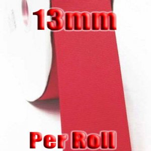 Hot Red Color #252 Grosgrain Ribbon Wholesale 13mm 100 Yards per Roll #6600XR