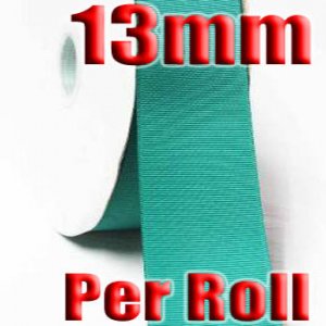 Tornado Blue Color #343 Grosgrain Ribbon Wholesale 13mm 100 Yards per Roll #6600XR