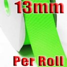 Acid Green Color #556 Grosgrain Ribbon Wholesale 13mm 100 Yards per Roll #6600XR