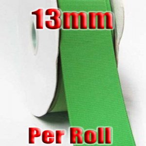 Classical Green  Color #579 Grosgrain Ribbon Wholesale 13mm 100 Yards per Roll #6600XR