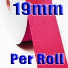 Shocking Pink Color #175 Grosgrain Ribbon Wholesale 19mm 100 Yards per Roll #6600XR for Wedding Decorate