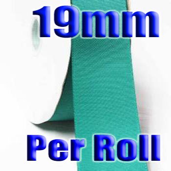 Tornado Blue Color #343 Grosgrain Ribbon Wholesale 19mm 100 Yards per Roll #6600XR for Wedding Decorate