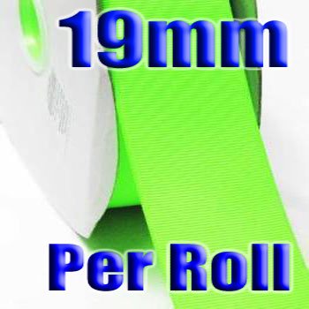 Key Lime Color #544 Grosgrain Ribbon Wholesale 19mm 100 Yards per Roll #6600XR for Wedding