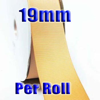 Raw Silk Color #826 Grosgrain Ribbon Wholesale 19mm 100 Yards per Roll #6600XR for Wedding
