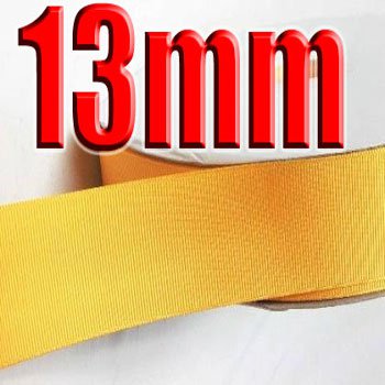 #660 Yellow Gold Color 13mm Wide 5 Yards Grosgrain Ribbon #6600-X5 Yards for Craft