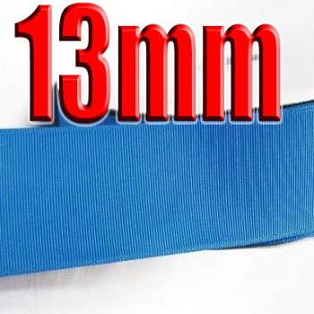 #327 Aegean Blue Color 13mm Wide 5 Yards Grosgrain Ribbon #6600-X5 Yards for Craft