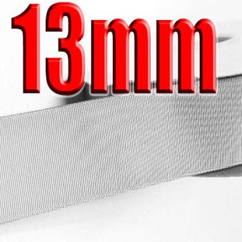# 007 Shell Grey Color 13mm Wide 5 Yards Grosgrain Ribbon #6600-X5 Yards for Craft