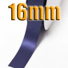 # 371 Ink Blue Color 16mm Wide 5 Yards Double Faced Satin Ribbon #28800-X5 Yards for Wedding