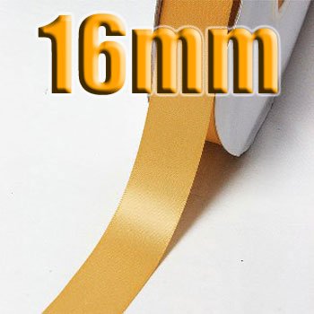 # 690 Old Gold Color 16mm Wide 5 Yards Double Faced Satin Ribbon #28800-X5 Yards for Wedding