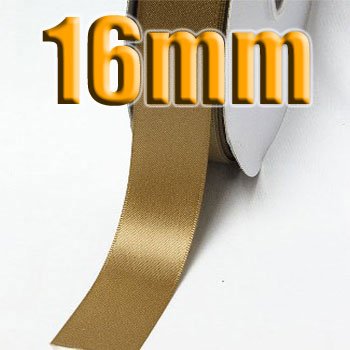 # 693 Pale Gold Color 16mm Wide 5 Yards Double Faced Satin Ribbon #28800-X5 Yards for Wedding