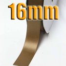 # 846 Golden Brown Color 16mm Wide 5 Yards Double Faced Satin Ribbon #28800-X5 Yards for Wedding