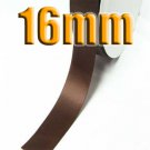 # 870 Friar Brown Color 16mm Wide 5 Yards Double Faced Satin Ribbon #28800-X5 Yards for Wedding
