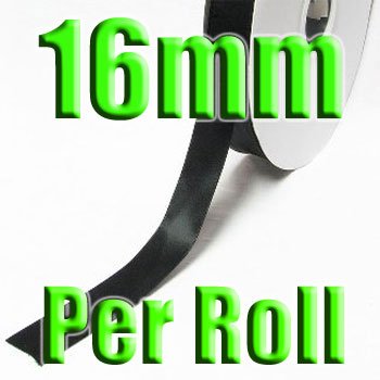 # 030 Black Color 16mm 100 Yards Double Faced Satin Ribbon #28800-XReel for Wholesale
