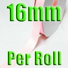 # 123 Pearl Pink Color 16mm 100 Yards Double Faced Satin Ribbon #28800-XReel for Wholesale