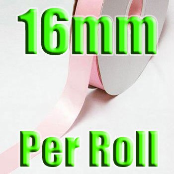 # 154 Rose Pink Color 16mm 100 Yards Double Faced Satin Ribbon #28800-XReel for Wholesale