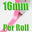 # 155 Geranium Pink Color 16mm 100 Yards Double Faced Satin Ribbon #28800-XReel for Wholesale