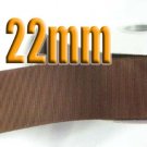 # 869 Root Beer Color 22mm Wide 5 Yards Grosgrain Ribbon #6600-X5 Yards for Gift Wrap