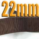 # 850 Brown Color 22mm Wide 5 Yards Grosgrain Ribbon #6600-X5 Yards for Gift Wrap