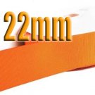 #750 Torrid Orange Color 22mm Wide 5 Yards Grosgrain Ribbon #6600-X5 Yards for Gift Wrap