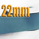 # 338 Antique Blue Color 22mm Wide 5 Yards Grosgrain Ribbon #6600-X5 Yards for Gift Wrap