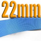 # 337 Capri Blue Color 22mm Wide 5 Yards Grosgrain Ribbon #6600-X5 Yards for Gift Wrap
