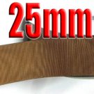 #846 Golden Brown Color 25mm Wide 5 Yards Grossgrain Ribbon #6600-X5 Yards For Wedding Cake