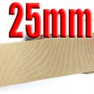 #835 Tan Color 25mm Wide 5 Yards Grosgrain Ribbon #6600-X5 Yards For Wedding Cake