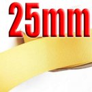 #614 Chamois  Color 25mm Wide 5 Yards Grosgrain Ribbon #6600-X5 Yards For Wedding Cake