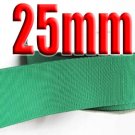 #583 Parrot Green  Color 25mm Wide 5 Yards Grosgrain Ribbon #6600-X5 Yards For Wedding Cake