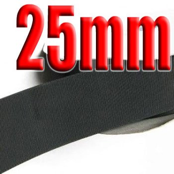 # 030 Black Color 25mm Wide 5 Yards Grosgrain Ribbon #6600-X5 Yards For Wedding Cake