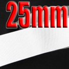 # 029 White Color 25mm Wide 5 Yards Grosgrain Ribbon #6600-X5 Yards For Wedding Cake