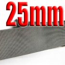 # 017 Metal Grey Color 25mm Wide 5 Yards Grosgrain Ribbon #6600-X5 Yards For Wedding Cake